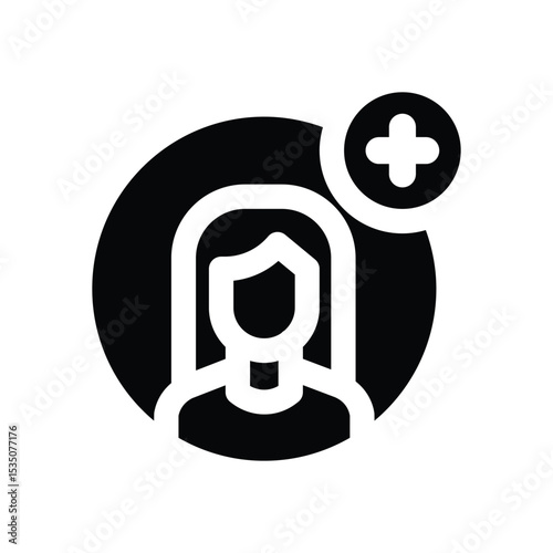 new hire glyph icon. Strong and solid vector icon for websites, mobile interfaces, presentations, and visual branding. High quality and easy to edit.