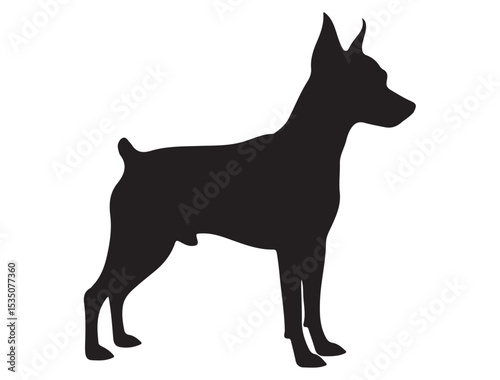 MINIATURE PINSCHER DOG SILHOUETTE