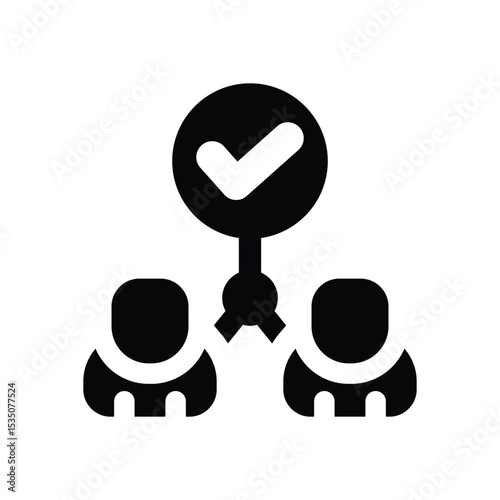 success planning glyph icon. Strong and solid vector icon for websites, mobile interfaces, presentations, and visual branding. High quality and easy to edit.