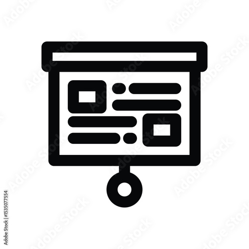 introduction line icon. Clean and minimalist vector icon for websites, mobile apps, presentations, and logos. Fully scalable and customizable for any project.