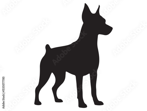 MINIATURE PINSCHER DOG SILHOUETTE