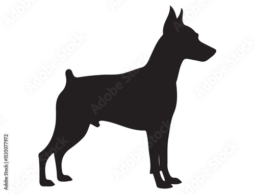 MINIATURE PINSCHER DOG SILHOUETTE
