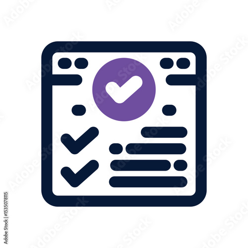 update list duotone icon. Sleek and modern vector icon for websites, mobile apps, marketing materials, and corporate design. Fully scalable and ready to use.