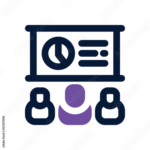 training duotone icon. Sleek and modern vector icon for websites, mobile apps, marketing materials, and corporate design. Fully scalable and ready to use.