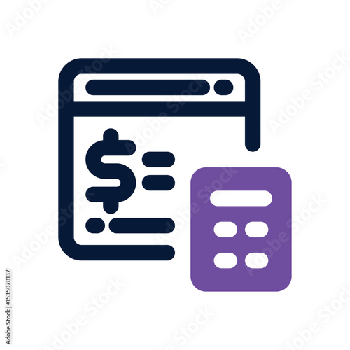 payroll duotone icon. Sleek and modern vector icon for websites, mobile apps, marketing materials, and corporate design. Fully scalable and ready to use.