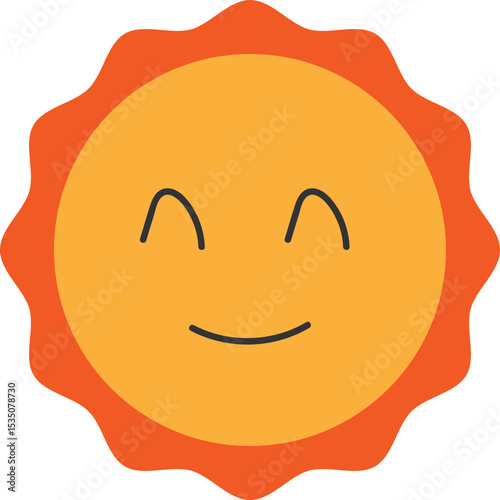 웃는 태양 아이콘 / Smiling Sun Icon
