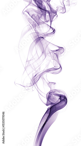 violet against Smoke Swirl on a Transparent Background