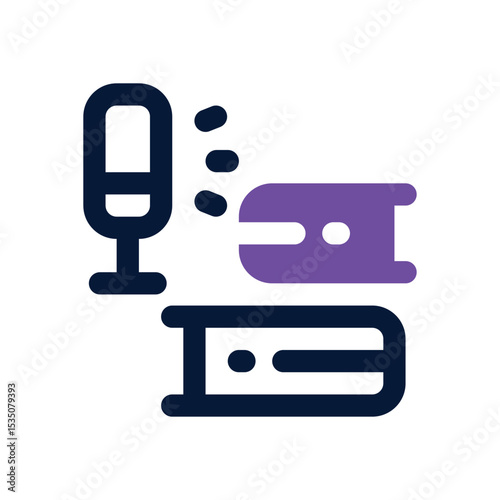 audio book duotone icon. Sleek and modern vector icon for websites, mobile apps, marketing materials, and corporate design. Fully scalable and ready to use.