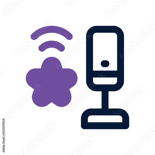 podcast rating duotone icon. Sleek and modern vector icon for websites, mobile apps, marketing materials, and corporate design. Fully scalable and ready to use.