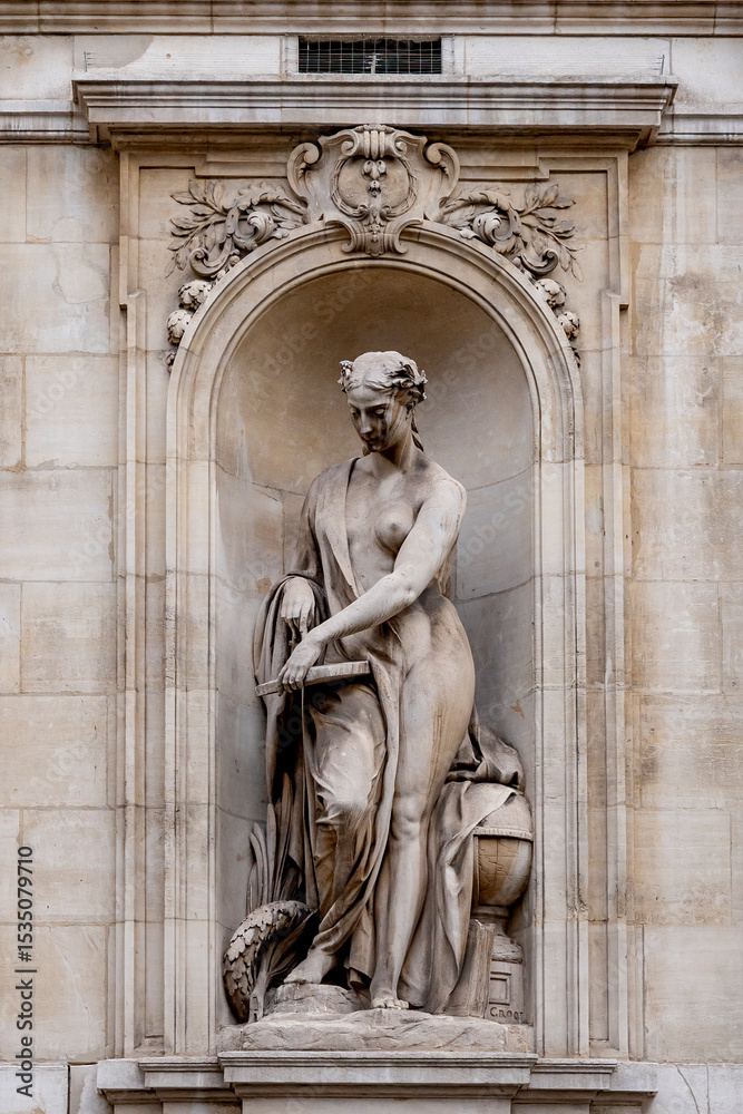 Obraz premium Statue de la Bourse à Bruxelles