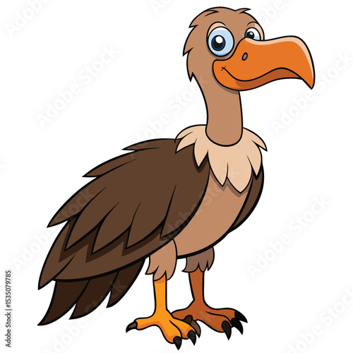 Vulture white background