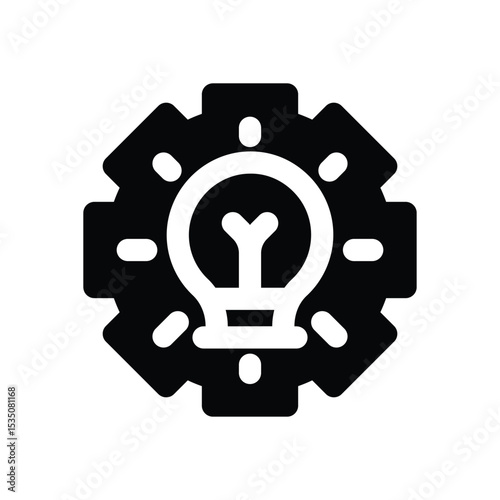 development glyph icon. Strong and solid vector icon for websites, mobile interfaces, presentations, and visual branding. High quality and easy to edit.