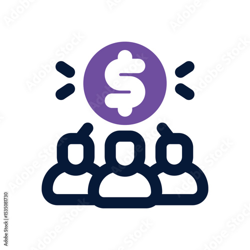 stakeholder duotone icon. Sleek and modern vector icon for websites, mobile apps, marketing materials, and corporate design. Fully scalable and ready to use.