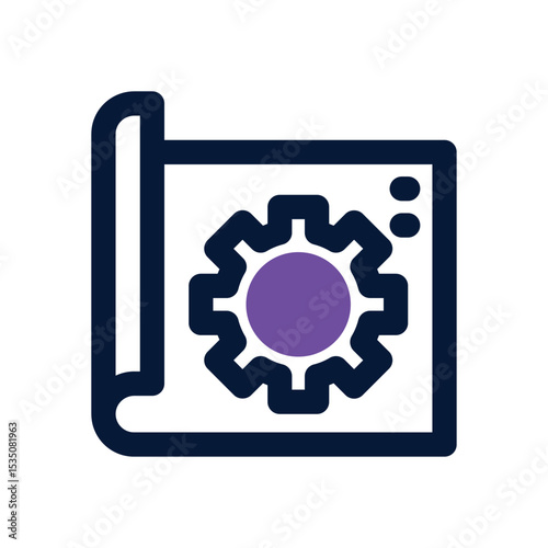 project duotone icon. Sleek and modern vector icon for websites, mobile apps, marketing materials, and corporate design. Fully scalable and ready to use.
