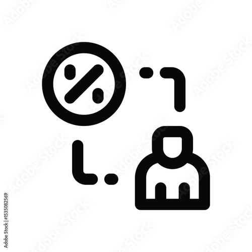 user line icon. Clean and minimalist vector icon for websites, mobile apps, presentations, and logos. Fully scalable and customizable for any project.