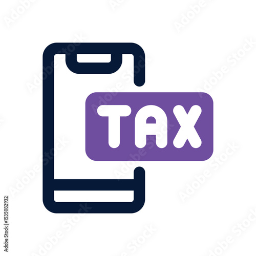 smartphone duotone icon. Sleek and modern vector icon for websites, mobile apps, marketing materials, and corporate design. Fully scalable and ready to use.