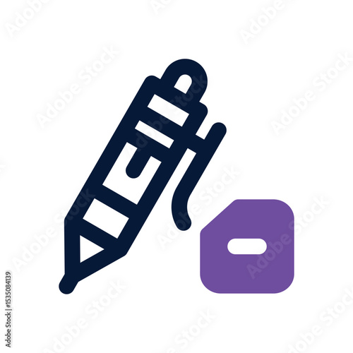 pen duotone icon. Sleek and modern vector icon for websites, mobile apps, marketing materials, and corporate design. Fully scalable and ready to use.