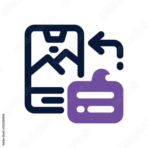 caption duotone icon. Sleek and modern vector icon for websites, mobile apps, marketing materials, and corporate design. Fully scalable and ready to use.
