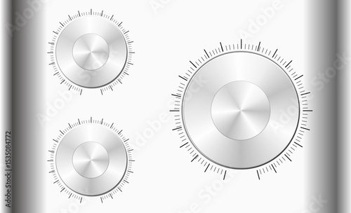 volume knob on white background
