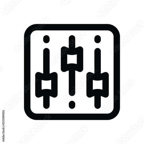 adjustment line icon. Clean and minimalist vector icon for websites, mobile apps, presentations, and logos. Fully scalable and customizable for any project.