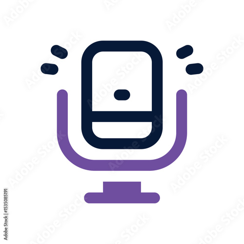 microphone duotone icon. Sleek and modern vector icon for websites, mobile apps, marketing materials, and corporate design. Fully scalable and ready to use.