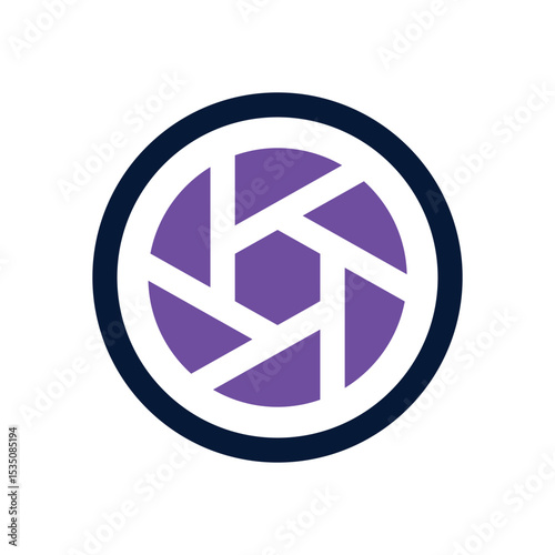 shutter camera duotone icon. Sleek and modern vector icon for websites, mobile apps, marketing materials, and corporate design. Fully scalable and ready to use.
