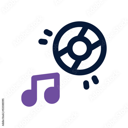 disc duotone icon. Sleek and modern vector icon for websites, mobile apps, marketing materials, and corporate design. Fully scalable and ready to use.