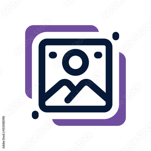 picture duotone icon. Sleek and modern vector icon for websites, mobile apps, marketing materials, and corporate design. Fully scalable and ready to use.