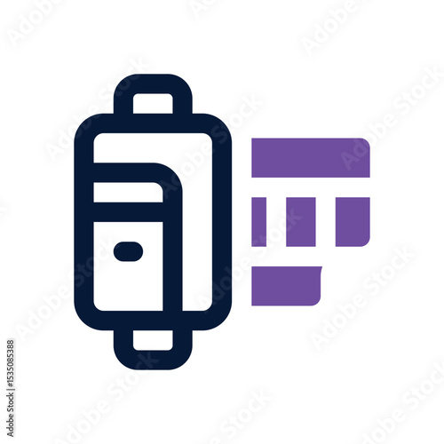 camera roll duotone icon. Sleek and modern vector icon for websites, mobile apps, marketing materials, and corporate design. Fully scalable and ready to use.