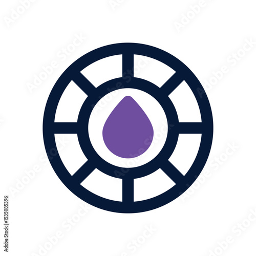 color wheel duotone icon. Sleek and modern vector icon for websites, mobile apps, marketing materials, and corporate design. Fully scalable and ready to use.