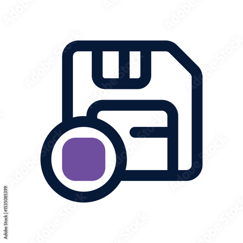 save duotone icon. Sleek and modern vector icon for websites, mobile apps, marketing materials, and corporate design. Fully scalable and ready to use.