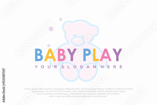 Kids logo icon design template. Vector illustration