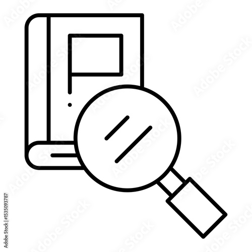Magnifying Glass   line icon