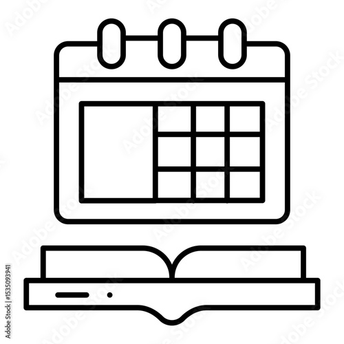 Calendar line icon