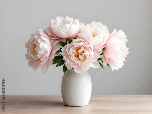 Wallpaper Mural Flourishing bouquet of pink and white peonies Torontodigital.ca