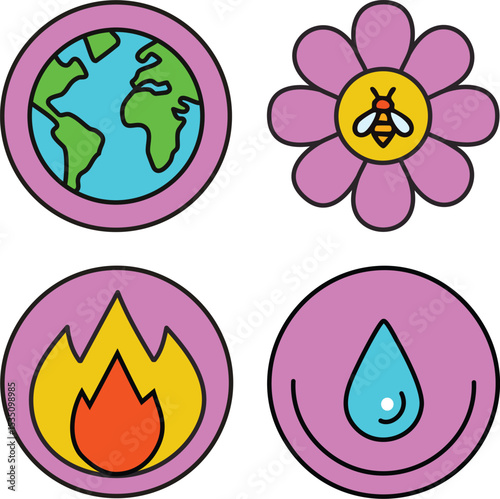 Earth elements - huneybee instead air