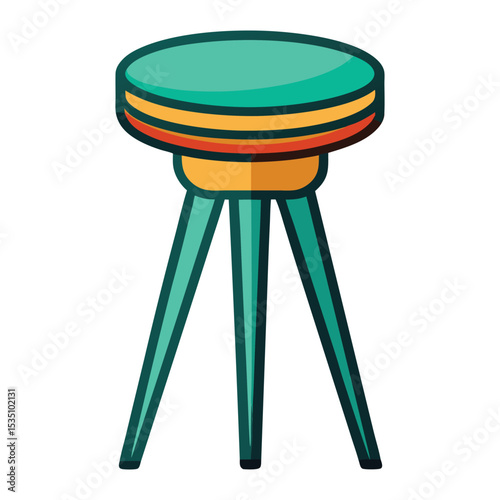 stylized modern stool