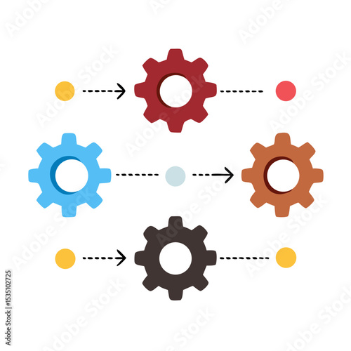 gear wheels vector