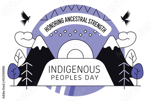 Indigenous people artwork honoring ancestral strength and heritage