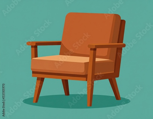 Mid-Century Style Pixel Chair