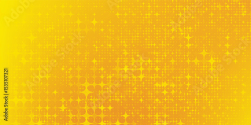 yellow diagonal geometric shape with halftone. modern fiber textured vector
