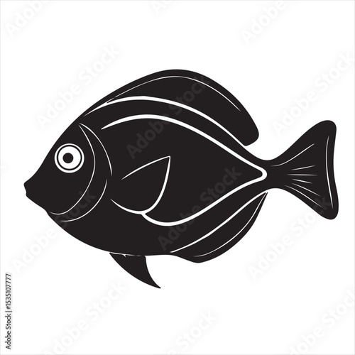vector illustration of a fish