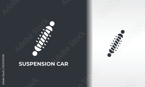 Suspension Car Vector, Icon Or Logo Sign Isolated Symbol Illustration