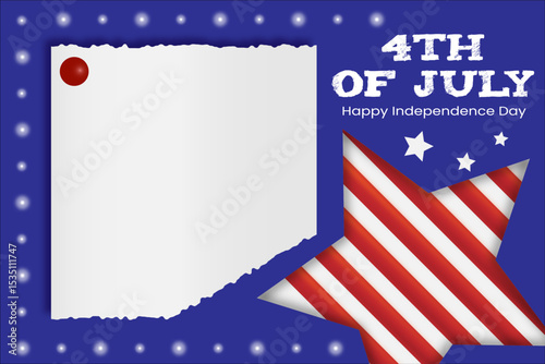 4th Of July Letter Background