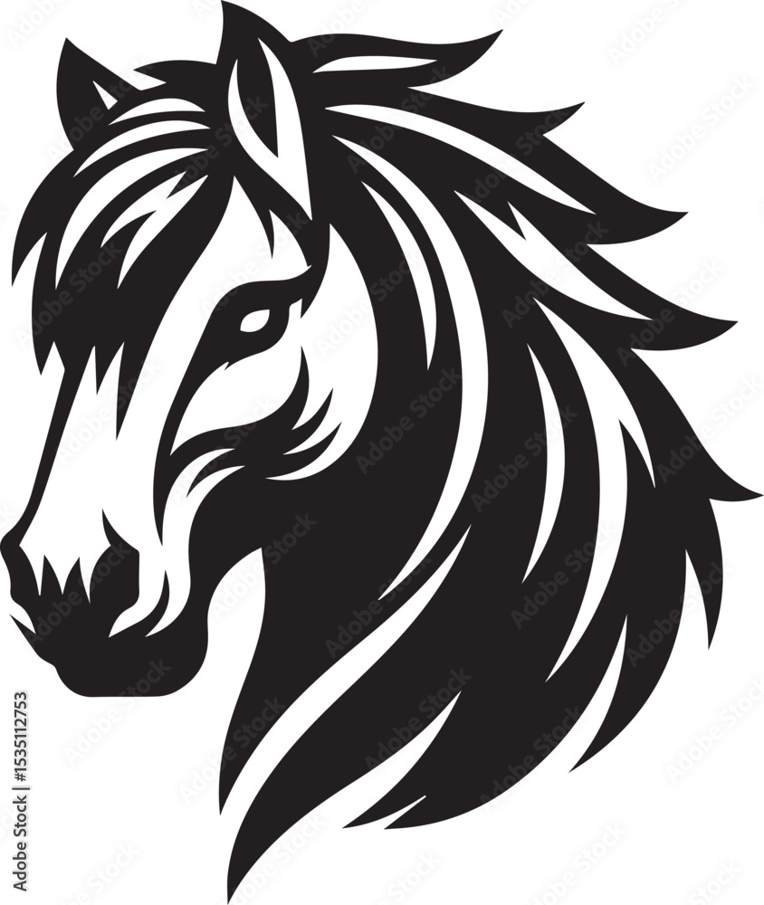 Obraz premium Horse head Vector Design