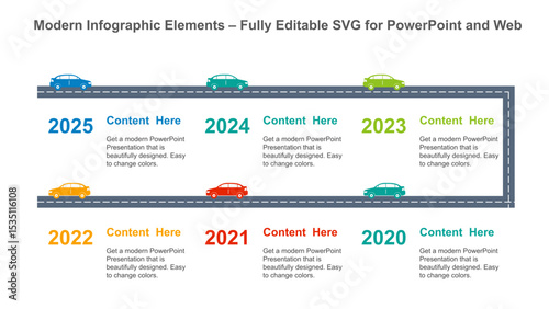Modern Infographic Elements – Fully Editable SVG for PowerPoint, Web, Illustrator, and most vector-based applications. Ideal for presentations, infographics, and business slide designs.