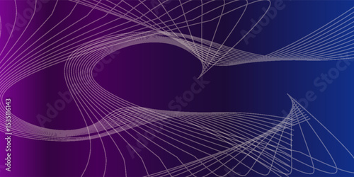 Abstract curved line gradient. Artistic of geometric line.