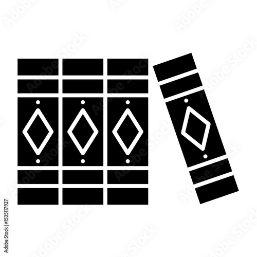 Book Spine glyph icon
