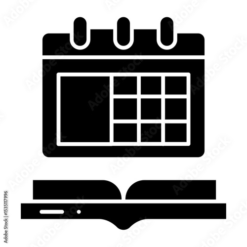 Calendar glyph icon