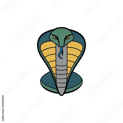 Cobra Tattoo icon vector illustration